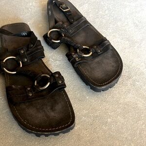 Sigerson Morrison designer shoes size 10.5 brown suede